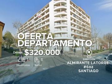 Arriendo depto 1d1b bodega almirante latorre 602