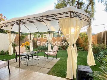 Arriendo departamento con jardín privado, metro h magallanes