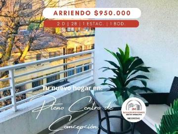 Arriendo departamento amoblado 2d 2b 1e, concepción centro