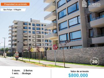 Arriendo departamento en San Felipe 3D 2B, Alto Miraflores