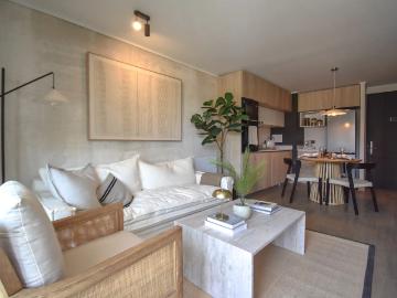 Arriendo semi amoblado 1d1b metro hernando de magallanes