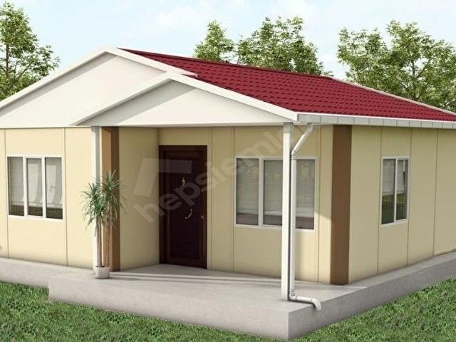 ARSA HARİÇPREFABRİK EV ÜRETİCİSİNDEN 61 m 2+1 TEK KATLI PREFABRİK EV 500.000,00 TL