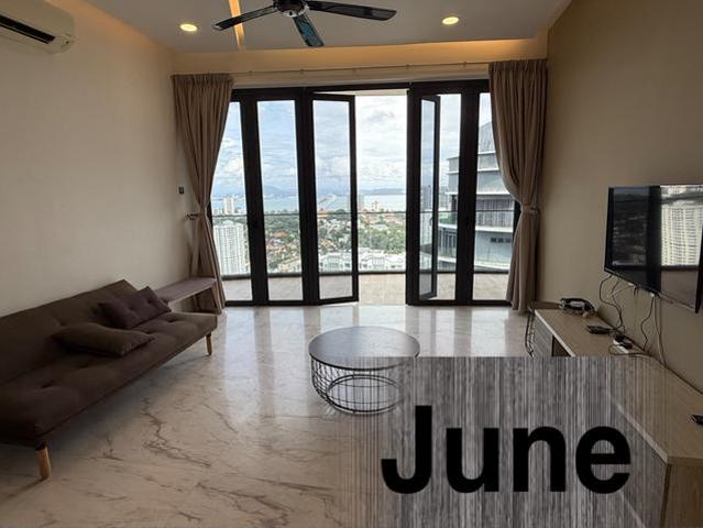 Arte S 1400sf Seaview Cheapest Renovated Unit Near Usm Gelugor
