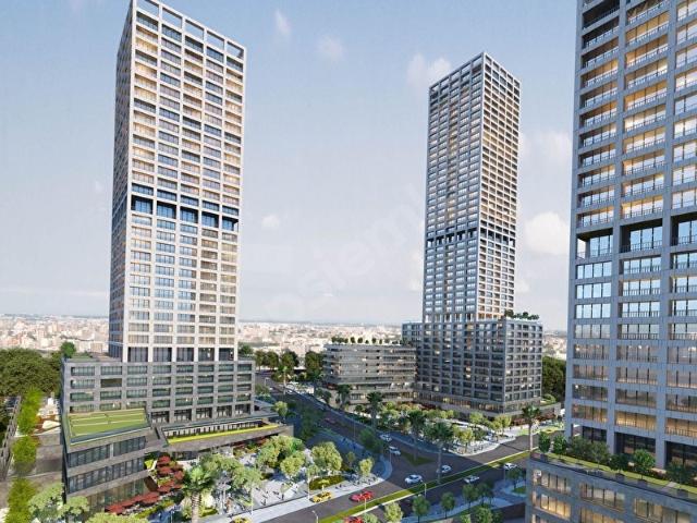ATAŞEHİR MODERN'DE LOFT VE TERASLI 1+1 KİRALIK DAİRE
