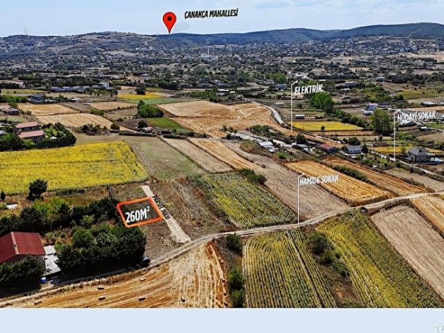 ÇATALCA ÇANAKÇA DA TEPE KONUMDA 260 M ARSA
