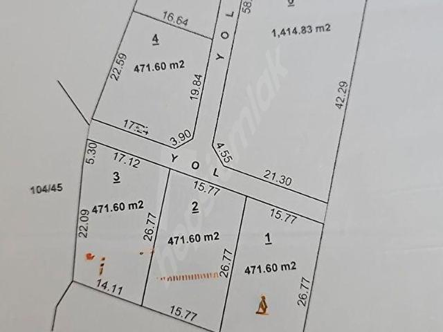 ÇATALCA HİSARBEYLİ 471M2 ÇAP VE MUVAFAKATNAMELİ YATIRIMLIK ARSA