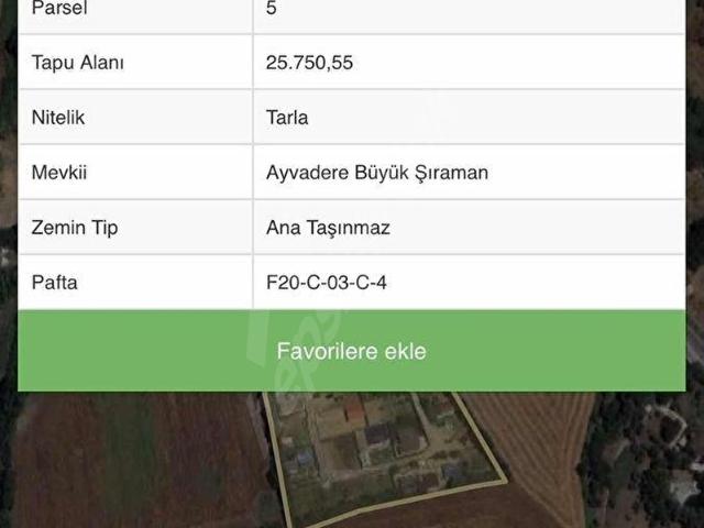İSTANBUL ÇATALCA İNCEĞİZDE YATIRIMLIK ARSA