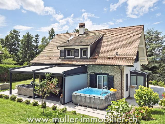 Atemberaubende freistehende Villa mit 6,5 Zimmern in Cugy VD