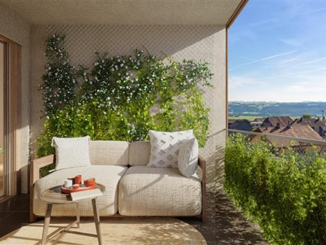 Atemberaubende neue 3,5 Zimmer Wohnung mit geräumiger Loggia