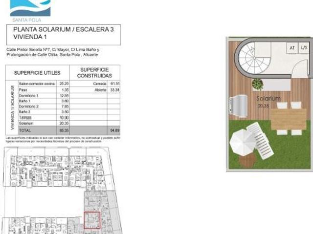 Ático a la venta en Santa Pola con excelentes calidades