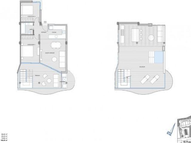 Ático de 2 dormitorios, 1 baño, gran solarium, vistas al mar. A 25 m de las Playas de Fuengirola