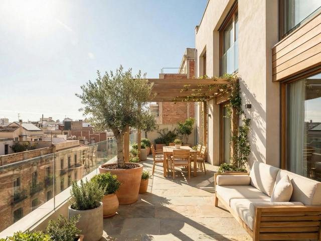 Ático dúplex con terraza en Eixample