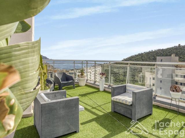 Ático en venta en Vila Joiosa la, Las Azaleas Alkadir. Atico Duplex Con Impresionantes Vistas al Mar y Montaña. Áticos Vila Joiosa.