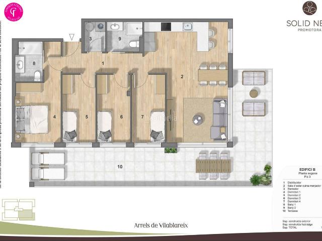 Ático en venta en Vilablareix. Una terrassa de 46 m² que ho canvia tot. Áticos.