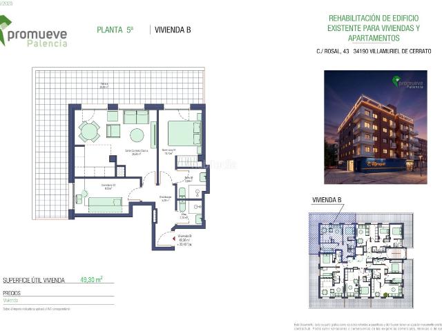 Ático en venta en Villamuriel de Cerrato. VIVIENDAS OBRA NUEVA EN VILLAMURIEL DE CERRATO. Áticos Villamuriel de.