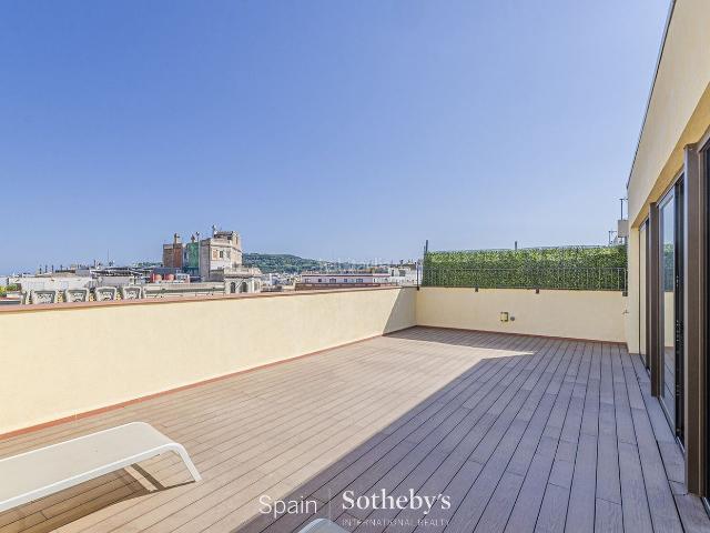 Ático en venta en Barcelona, L´Antiga Esquerra de l´Eixample. Fantástico ático nuevo con terraza en la Gran Vía. Áticos.