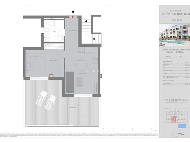 Ático en venta en Castell de Ferro. Atico P Nueva Promoción Castillo del Mar 2027. Áticos Castell de.