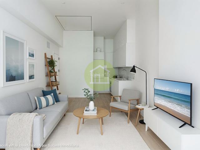 Ático en venta en Coruña A, Ensanche. Ático de 1 dormitorio en Obra Nueva. Áticos Coruña.