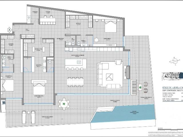 Ático en venta en Fuengirola, Las Gaviotas Carvajal. ATICO DE LUJO CON VISTAS DE ENSUEÑO AL MEDITERRANEO OBRA NUEVA PISCINA PROPIA 3 HABITACIONES!. Áticos.