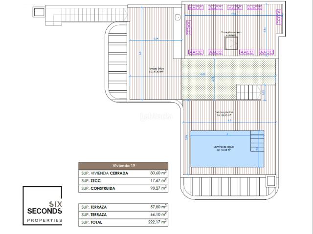 Ático en venta en Guardamar del Segura, Puerto Deportivo. Apartamentos en la fantástica localidad de Guardamar del Segura con 2 o 3 dormitorios, piscina comunitaria, zonas ajardinadas, par. Áticos.
