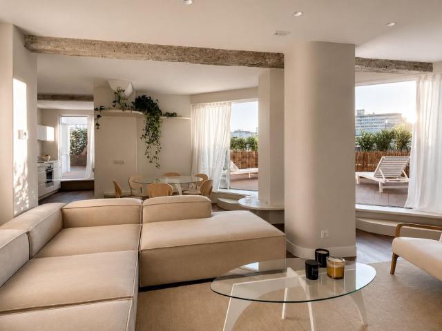 Ático en venta en Madrid, Lista. Ático de diseño con dos terrazas, vistas y plaza de garaje en el barrio de Salamanca. Áticos.