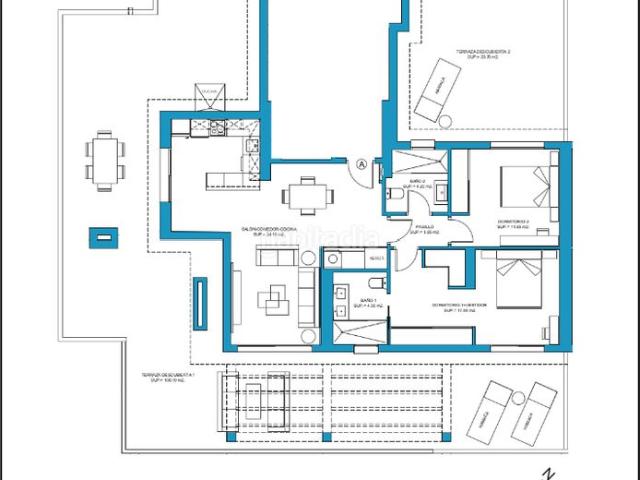 Ático en venta en Mijas, El Faro de Calaburra Chaparral. Exclusivo ÁTICO de 2 dormitorios con 136 m2 terraza a 700 m. de la playa. Áticos.
