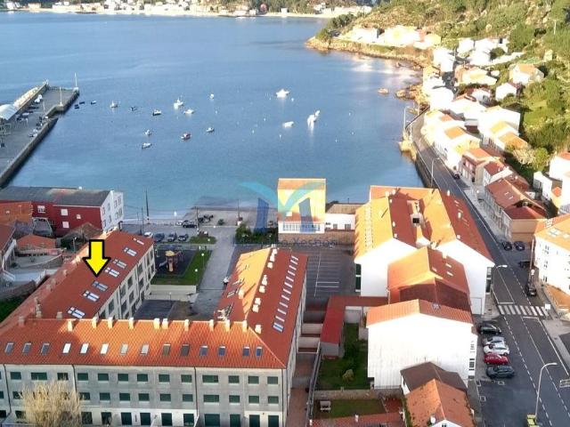 Ático en venta en O Pindo, amueblado, con vistas al mar y con plaza de garaje