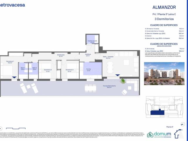 Ático en venta en Sevilla, Palmas Altas. Residencial Almanzor Palmas Altas. Áticos.