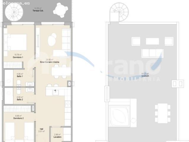 Ático Nuevo en la Nucia 2 Dormitorios y 2 Baños