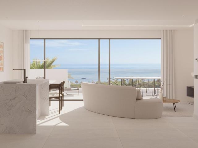 ATRACTIVO APARTAMENTO EN PLANTA ALTA CON VISTAS AL MAR EN VENTA EN LA MATA