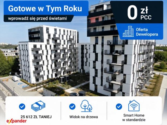 Atrakcyjna kawalerka z dużym balkonem i widokiem na zieleń