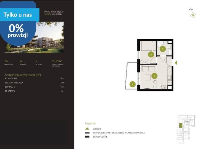 Atrakcyjne 29,2 m² w Bydgoszczy na sprzedaż