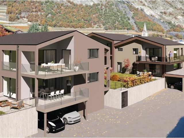 Attic flat with 4.5 rooms on sale in Leytron 119 m² | dreamo. Ch