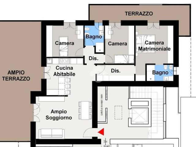 Attico di lusso di 164 mq in vendita VIA Clemente Alberti, 11, Carugate, Milano, Lombardia