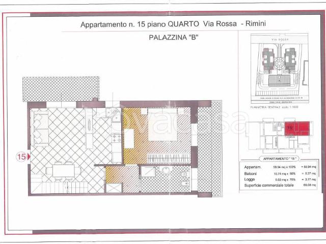 Attico in vendita a Rimini via Rossa, Via Dario Campana