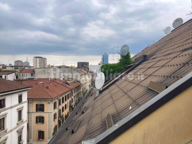 Attico via Lazzaro Palazzi 6, Porta Venezia, Milano