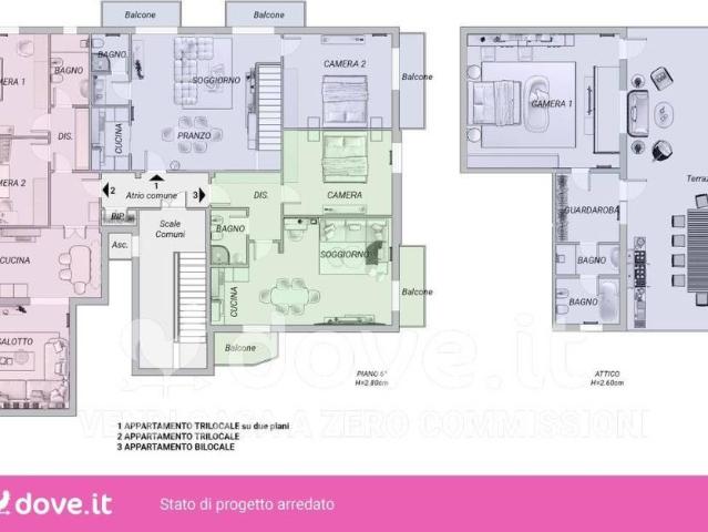 Attico/mansarda in vendita a Prato, Zarini Valentini