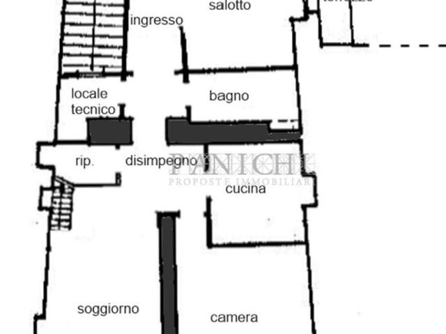 Attico/mansarda in vendita ad Asciano via Roma