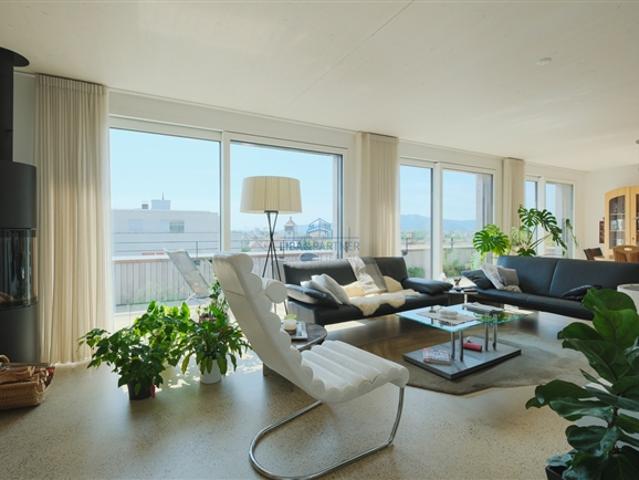 Attikawohnung mit Stil, grosser Terrasse und weiter Aussicht