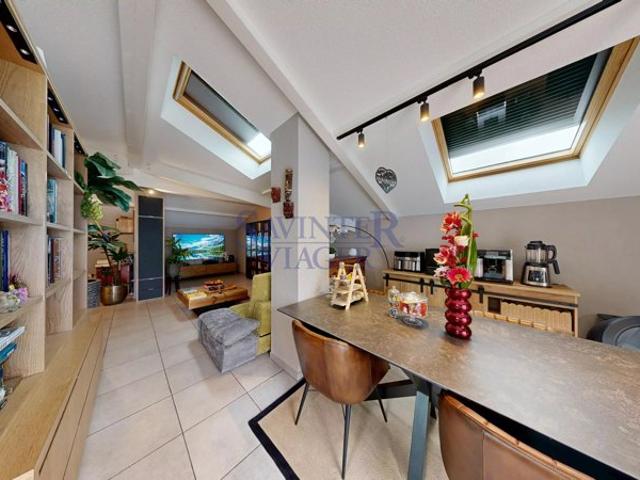 Attique T5 en duplex avec grandes terrasses et 2 garages – Bonneville libre de suite