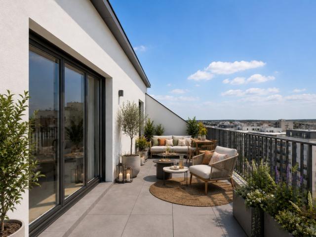 ATTIQUE T3 + Terrasse, calme, 10min Gare 3 pièces, 70 m²