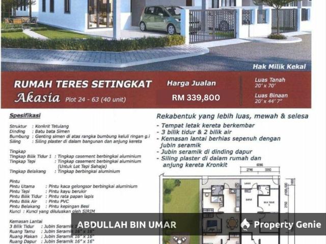 ATTRACTIVE REBATE RM22K Show House Single Storey Terrace. LUXURIOUS DESIGN