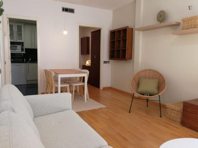 Attractive single bedroom in a property with balcony