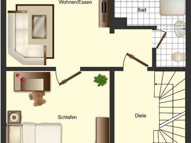 Zweigeschossige Wohnung mit separaten Eingängen inkl. Garten! in Stuttgart Ost