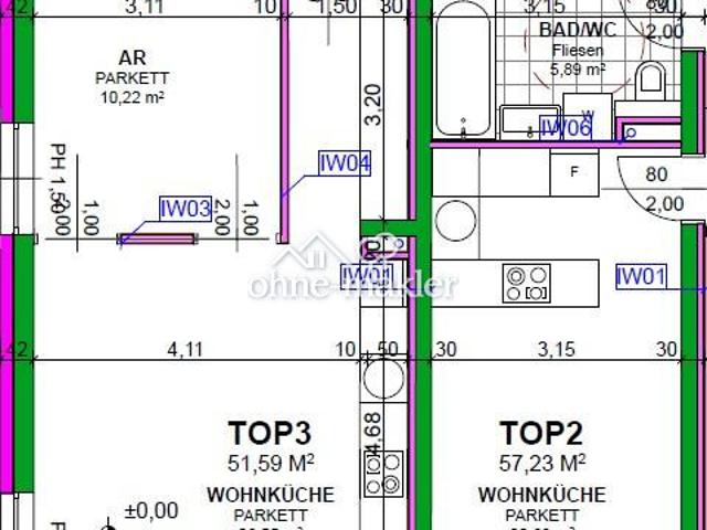 Attraktive 2‑Zimmer Wohnung mit Terrasse und Garten mitten in Wiener Wald in 1190 Wien
