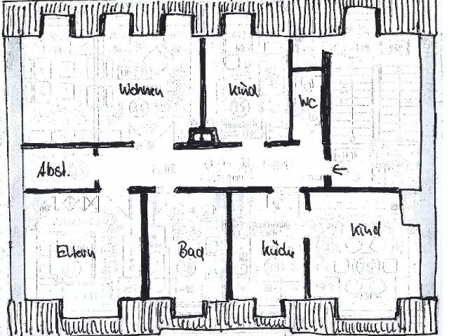 Attraktive 4 Raum Dachgeschoss Wohnung nähe Zentrum Riesa