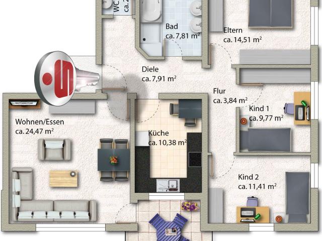 Attraktive 4 Zimmer Wohnung in Weißbach