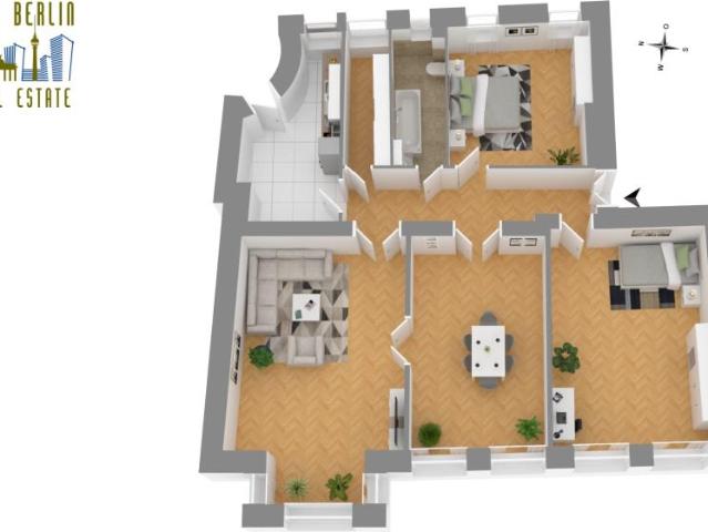 Attraktives Investment am Charlottenburger Schloss VERMIETETE 4 Zimmer Eigentumswohnung