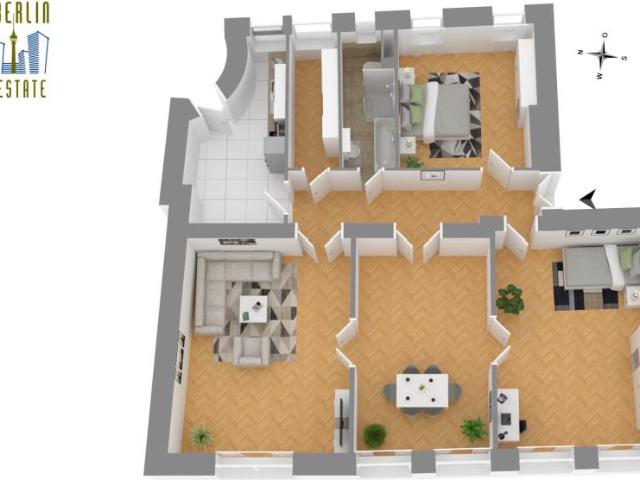 Attraktives Investment am Charlottenburger Schloss VERMIETETE 4 Zimmer Eigentumswohnung