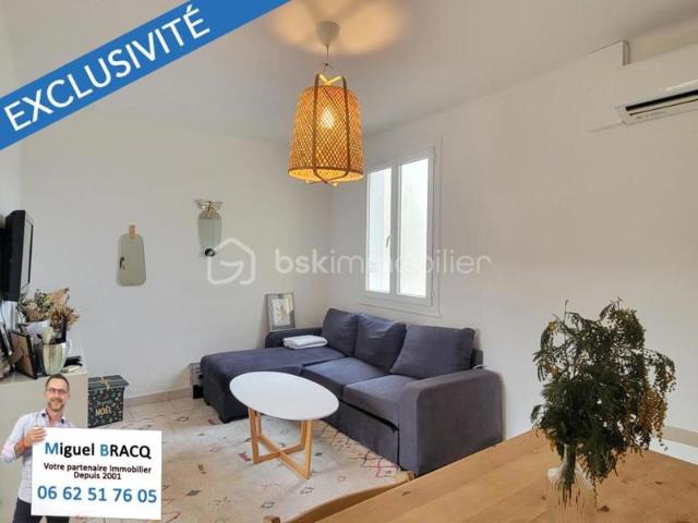 Au centre de Valras Plage, appartement T3 de 59 m² rénové avec terrasse de 8 m²